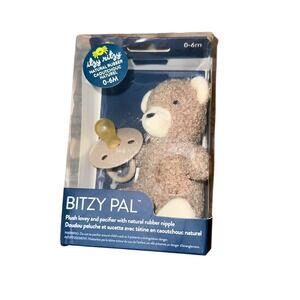 Itzy Ritzy Pacifier & Lovey Set - Natural Rubber Paci‎ with Stuffed Animal Lovey